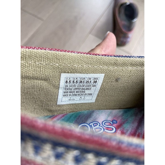 Skechers TAN Women BOBS PLUSH-LIL FOX Alpargata us 8.5 flats slip ons sneakers - Picture 8 of 9